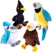 Wholesale - 4pc Plush Talking Birds Set C/P 48, UPC: 850004405727